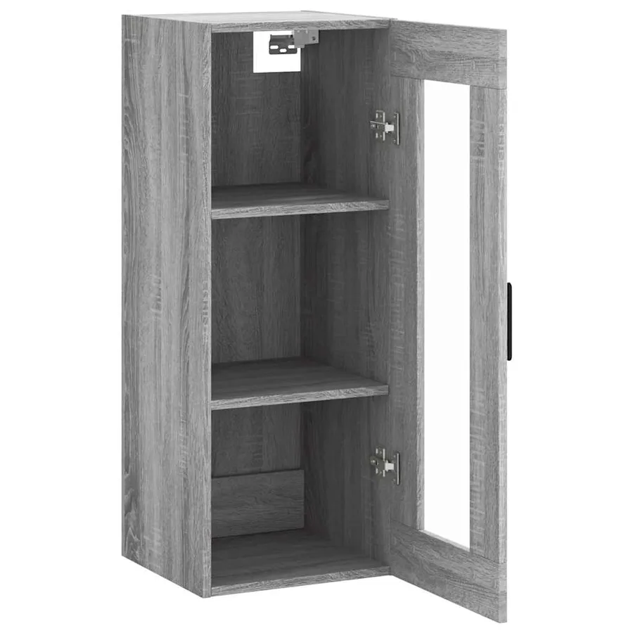Armoire murale sonoma gris 34,5x34x90 cm - 6