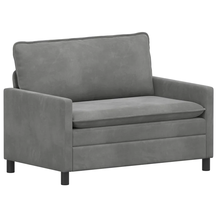 Ensemble de Canapés 2 pcs Gris foncé Velours - 4