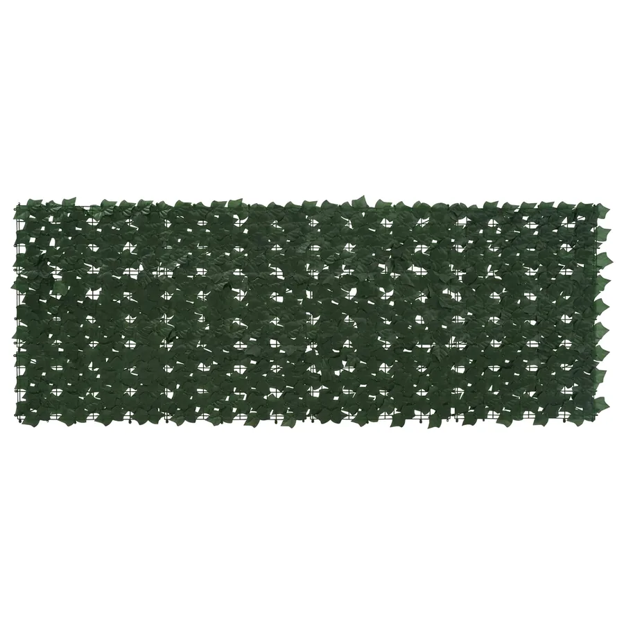 Écran de balcon avec feuilles Vert foncé 200 x 75 cm