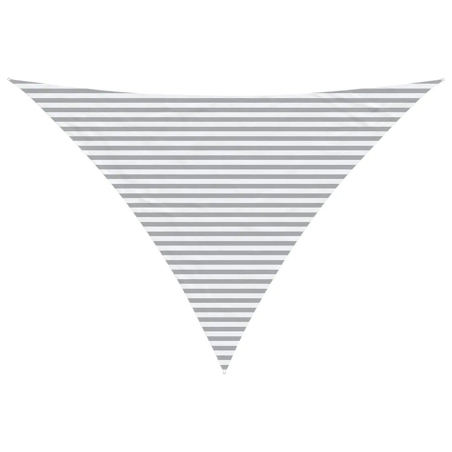 Voile d'ombre Gris clair et blanc 5 x 5 x 6 m - 2