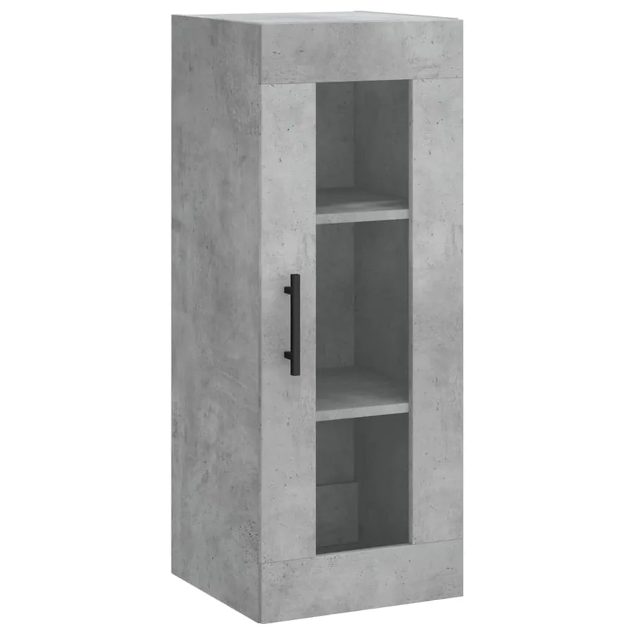 Armoire murale gris béton 34,5x34x90 cm - 2