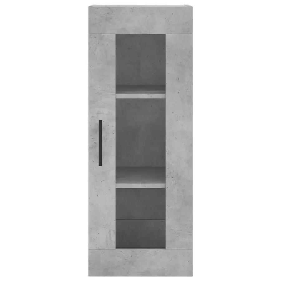 Armoire murale gris béton 34,5x34x90 cm - 6
