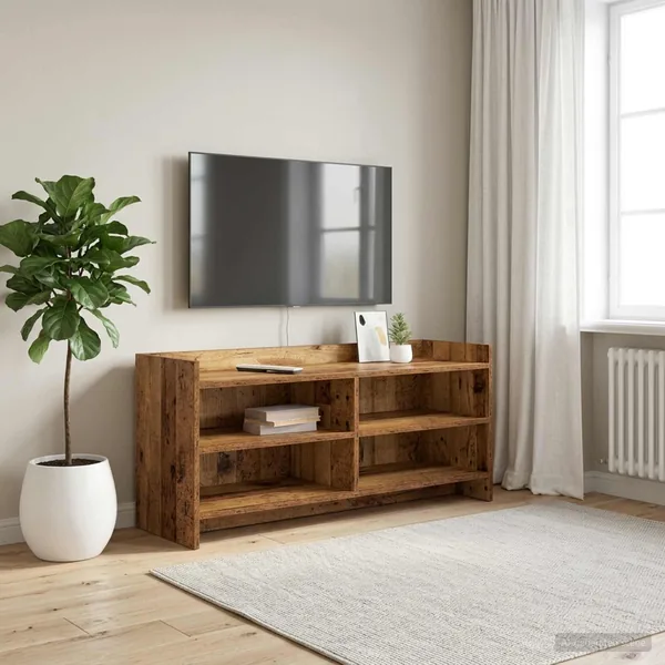 Meuble TV 100 x 33 x 47 cm Bois ancien Bois d'ingénierie