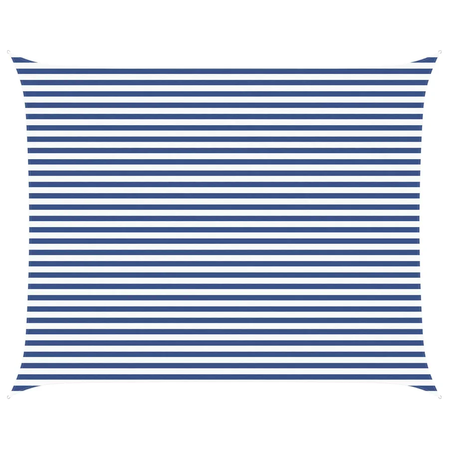 Voile d'ombre Bleu et Blanc 5 x 4 m 100 % polyester Oxford - 2