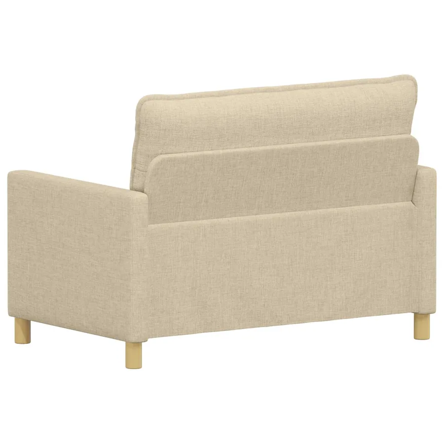 Canapé Crème 126 x 81 x 87,5 cm Tissu - 5