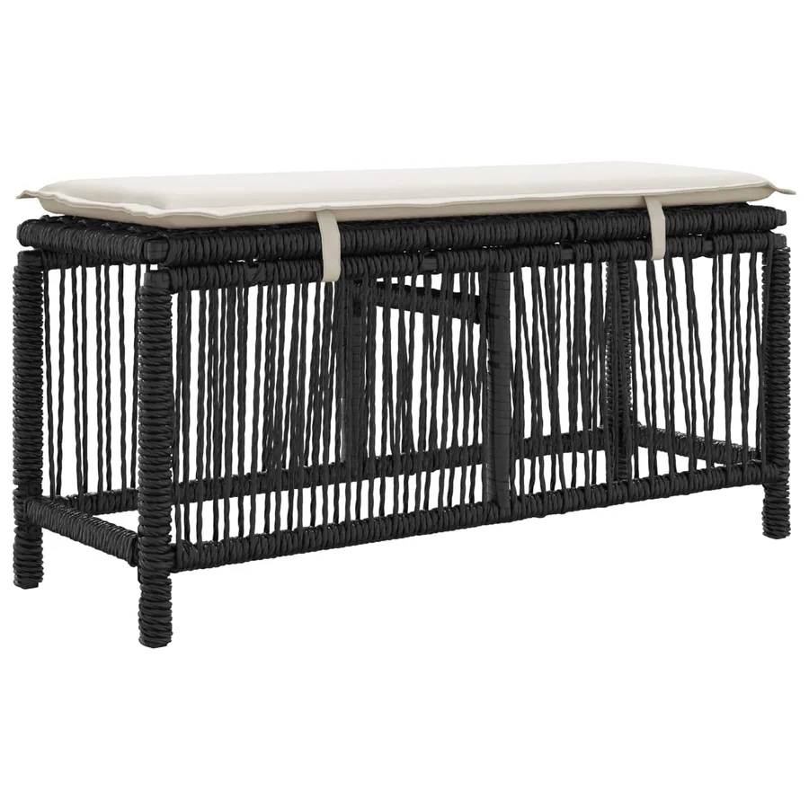Ensemble de salle à manger pour jardin 3 pcs Beige et crème - 4