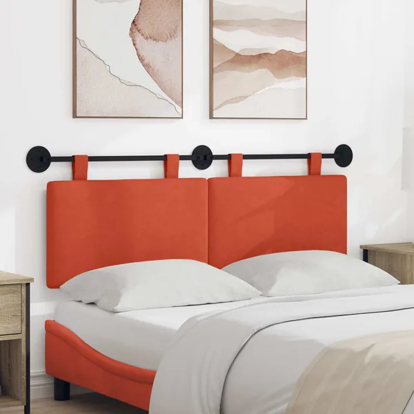 Tête de lit suspendue Tissu en velours côtelé