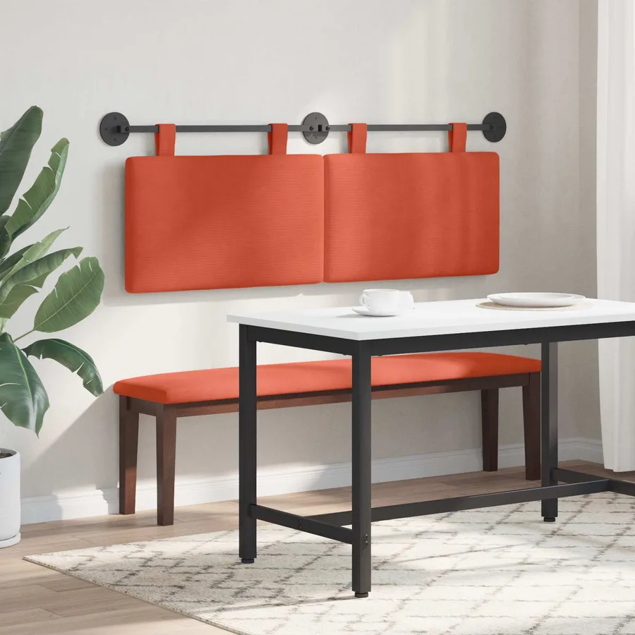 Tête de lit suspendue Tissu en velours côtelé - 4