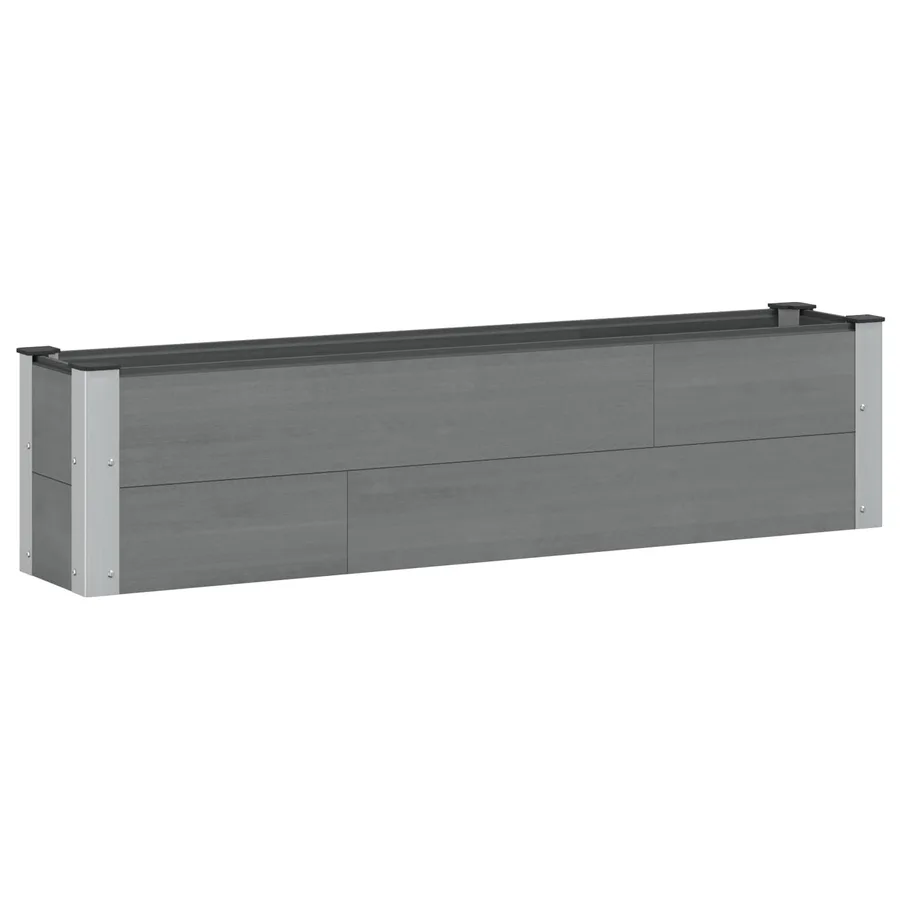Jardinière surélevée Gris 150 x 30 x 36 cm - 2