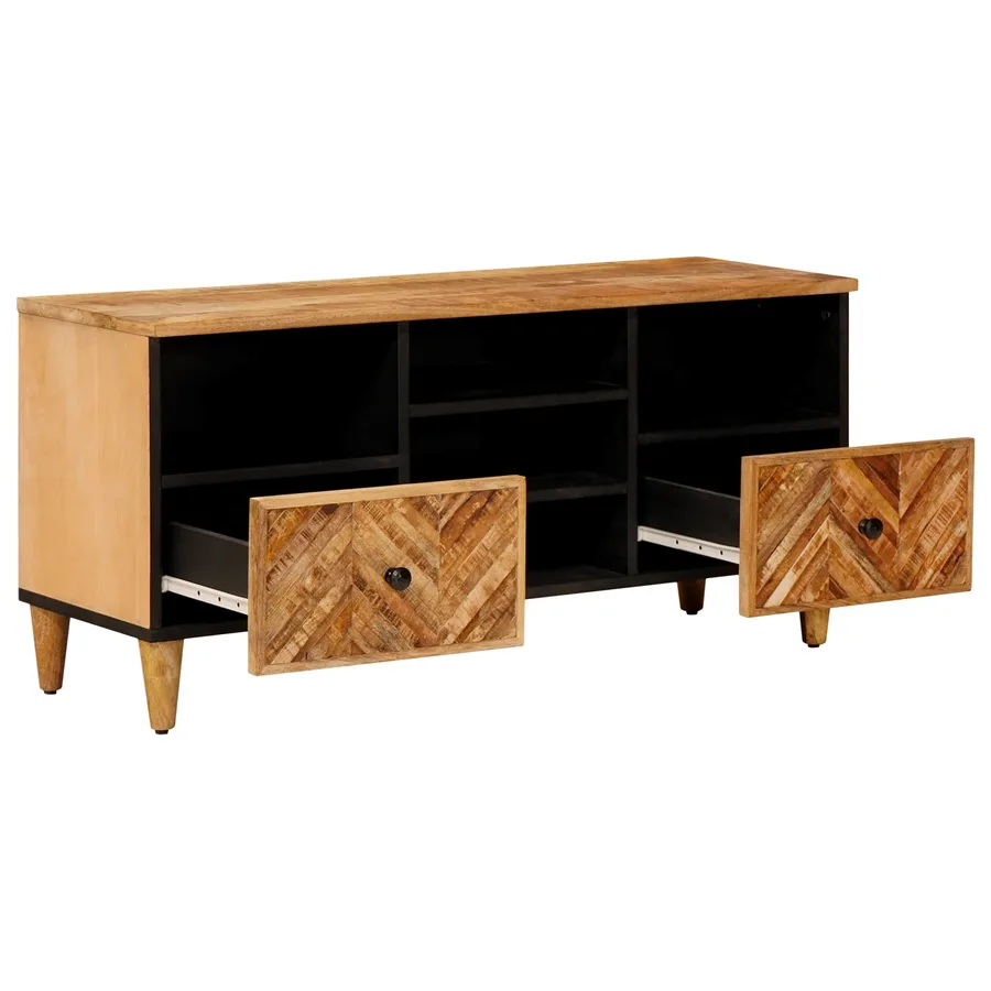Armoires de rangement avec tiroir Marron 100 x 33,5 x 46 cm - 2