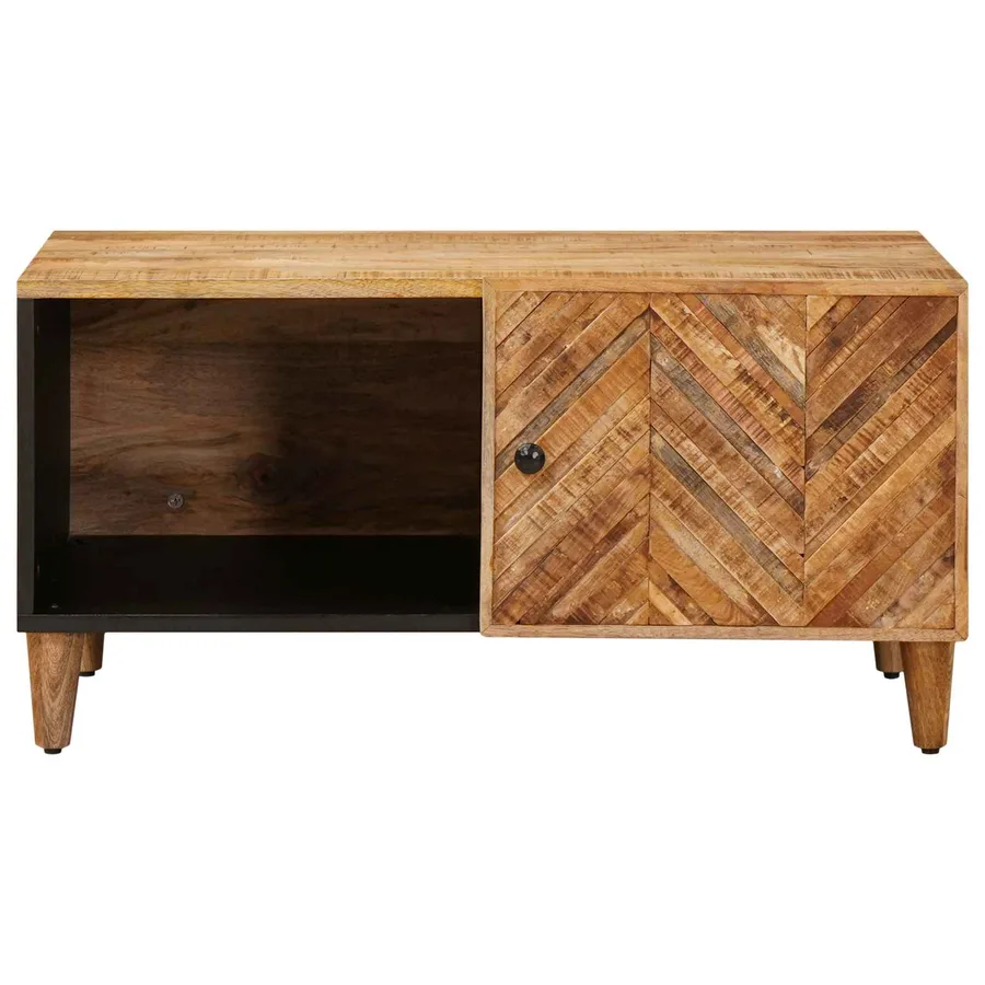 Table basse Marron 80 x 50 x 40 cm Bois de mangue massif - 3