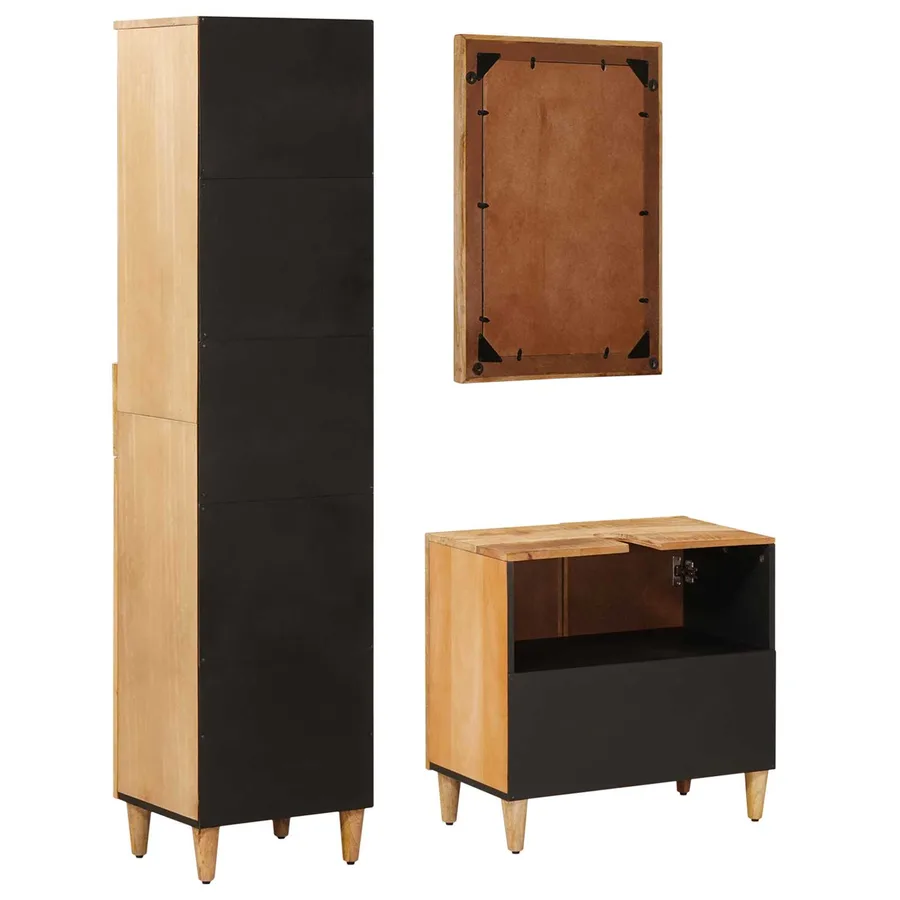 Ensemble de Meubles de Salle de Bain avec tiroir 3 pcs - 7