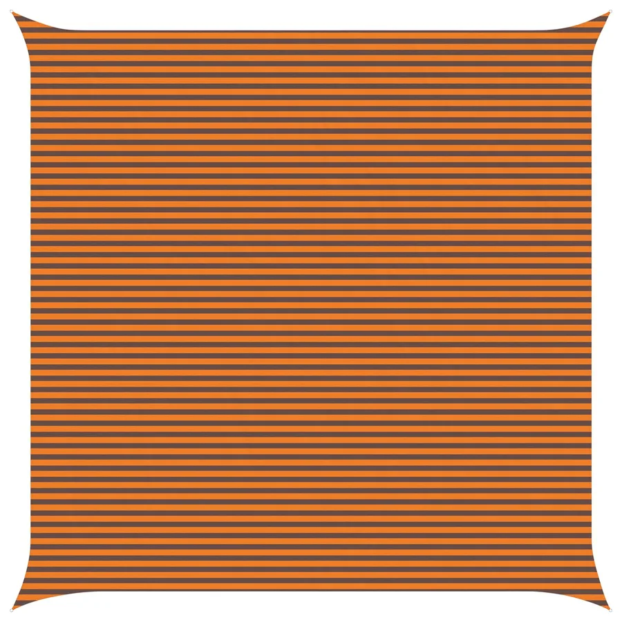 Voile d'ombre Orange et marron 7 x 7 m 100 % polyester Oxford - 2