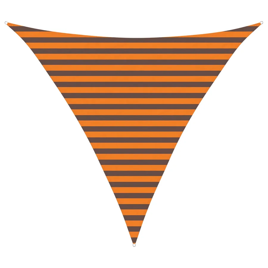 Voile d'ombre Orange et marron 3 x 3 x 3 m - 2