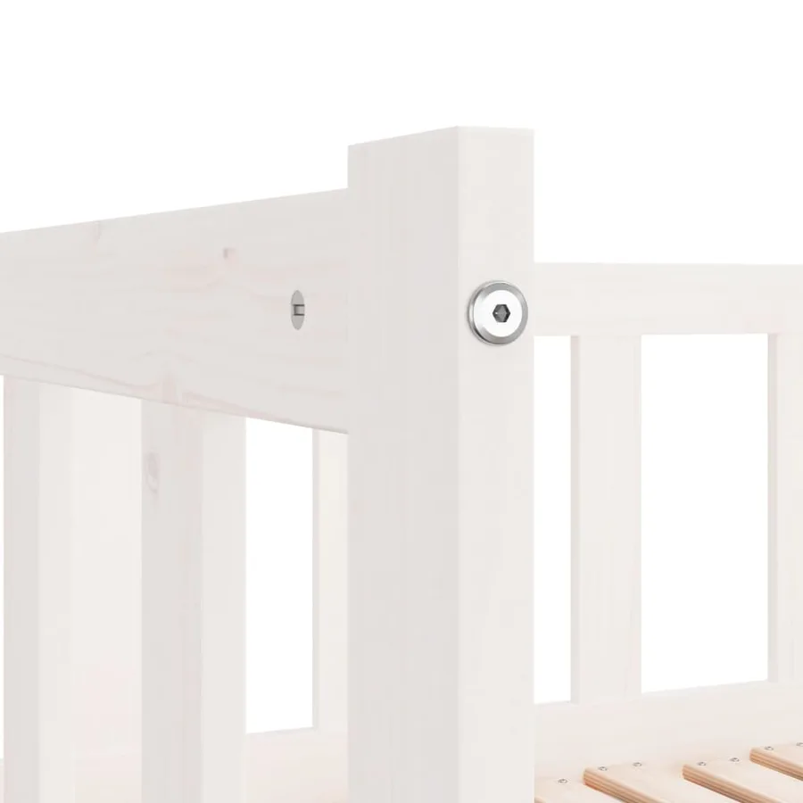 Lit coulissant sans matelas blanc 2x(90x200) cm - 12