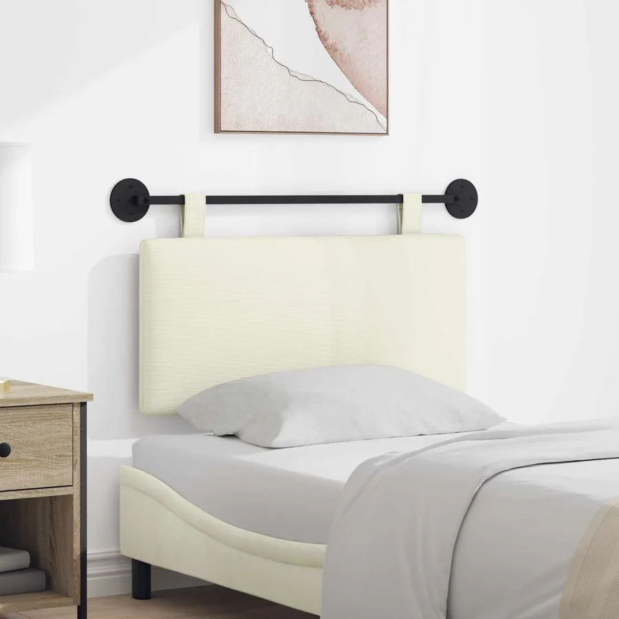 Tête de lit suspendue Tissu en velours côtelé