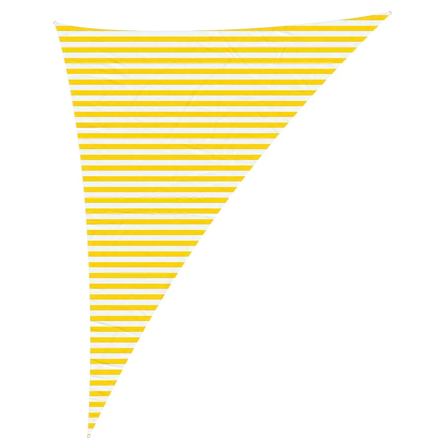 Voile d'ombre Jaune et blanc 4 x 5 x 6,4 m - 2