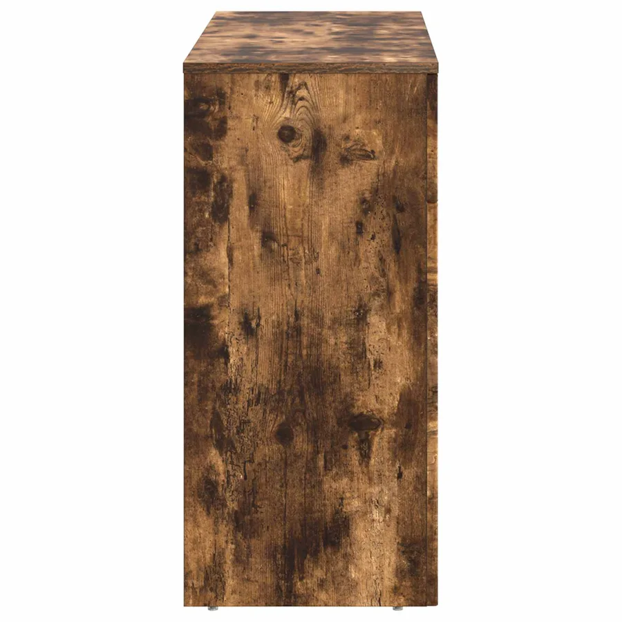 Table basse Chêne fumé 102 x 35 x 75 cm Bois d'ingénierie - 6