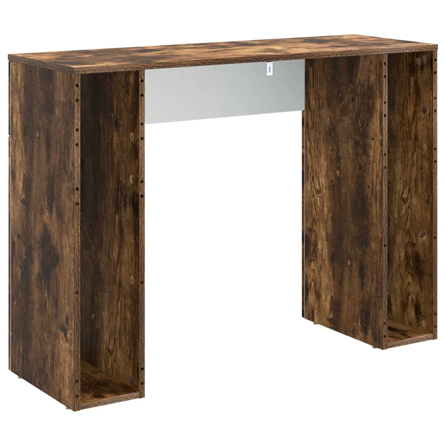 Table basse Chêne fumé 102 x 35 x 75 cm Bois d'ingénierie - 7