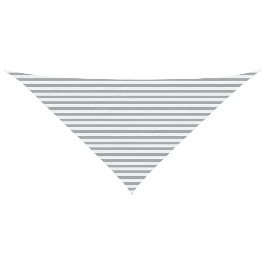 Voile d'ombre Gris clair et blanc 4 x 4 x 5,8 m - 2