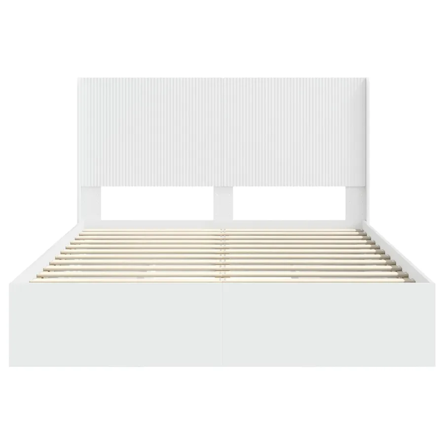 Cadre de lit avec rangement et tête de lit 2 pc - 6