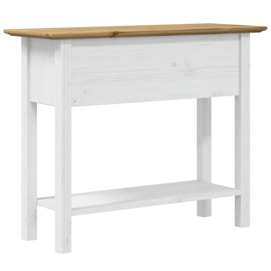 Table console BODO marron 91x35x74 cm bois de pin massif - 6