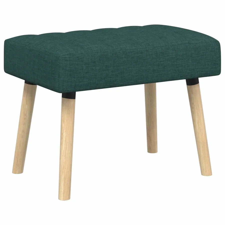 Banc capitonné canal Vert foncé 60 x 40 x 45 cm Tissu - 2