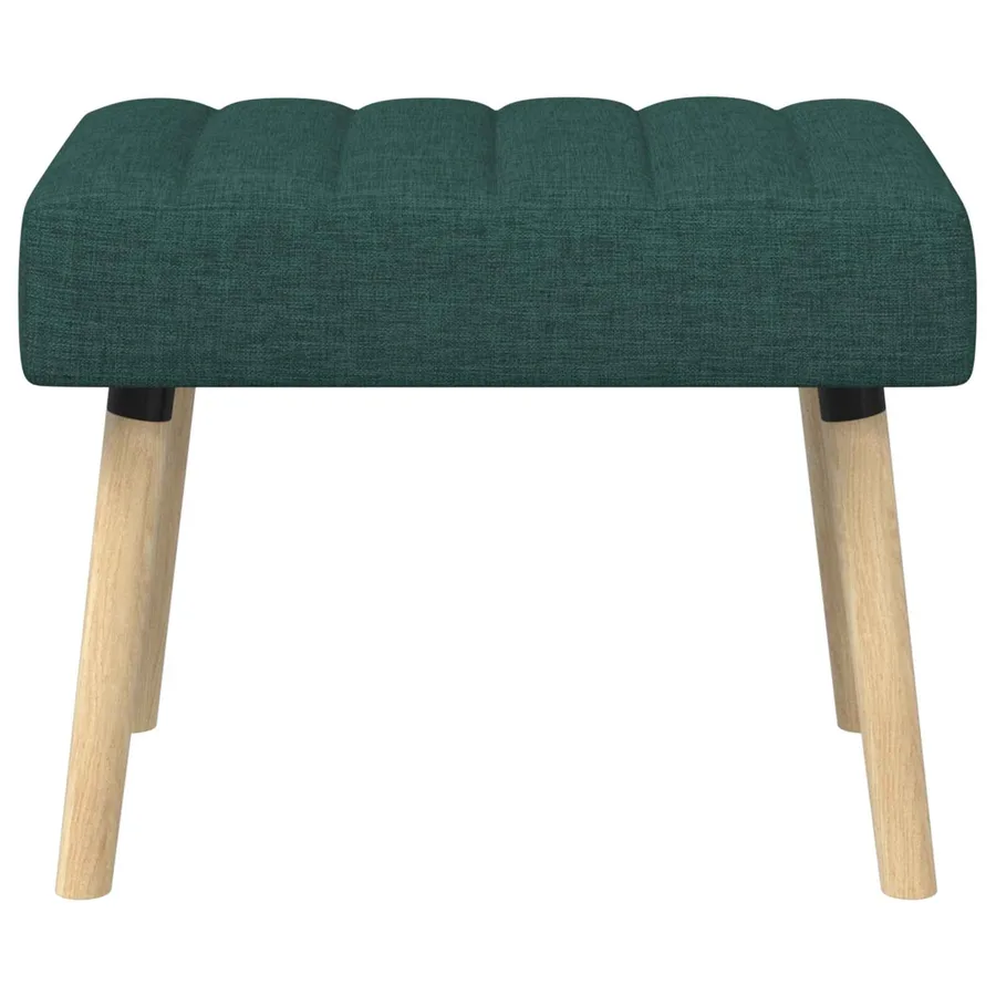 Banc capitonné canal Vert foncé 60 x 40 x 45 cm Tissu - 6