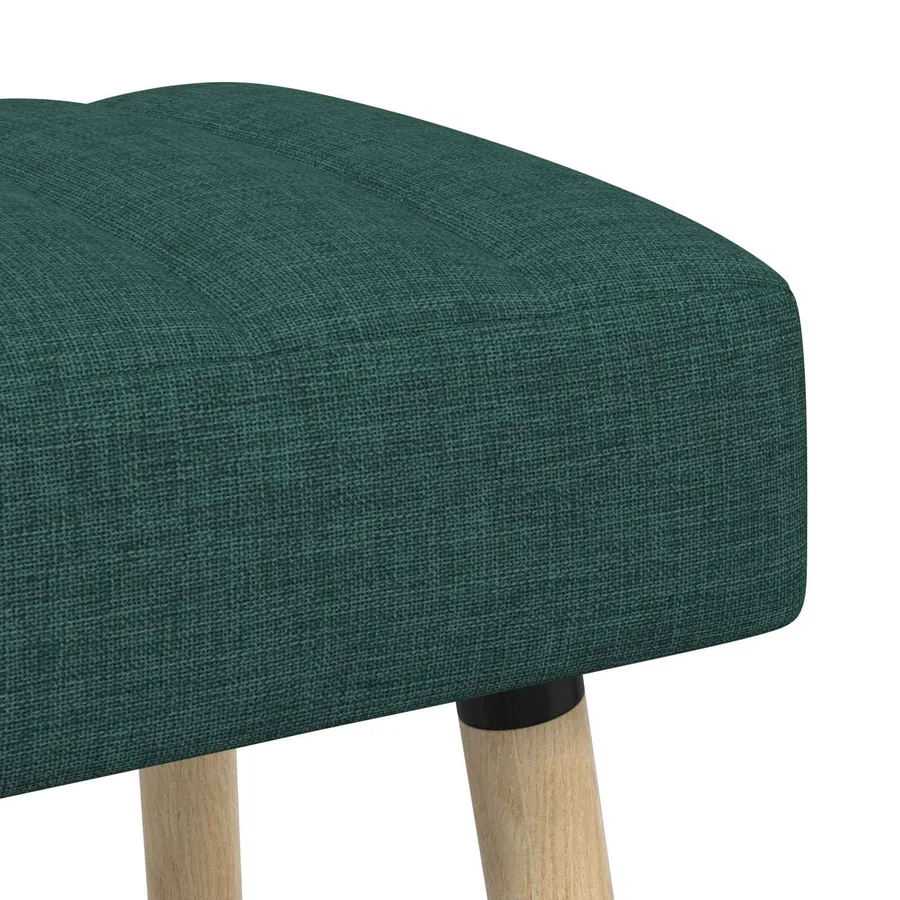 Banc capitonné canal Vert foncé 60 x 40 x 45 cm Tissu - 7