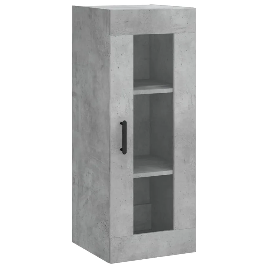 Armoire murale gris béton 34,5x34x90 cm - 2