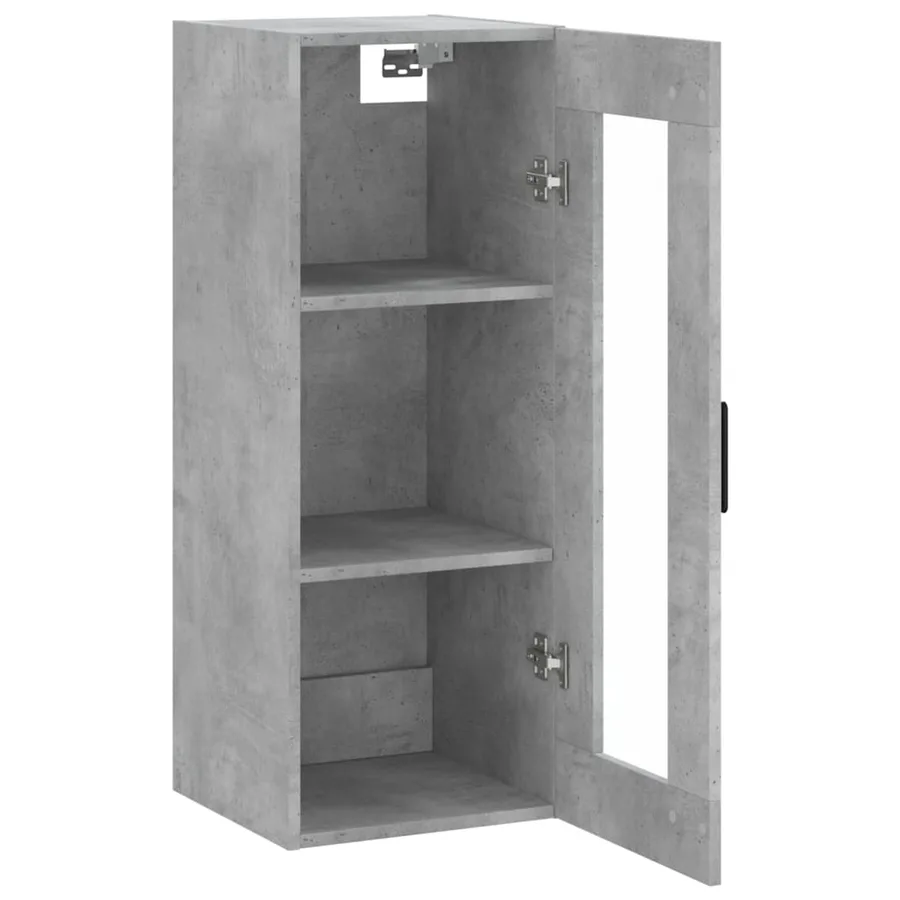 Armoire murale gris béton 34,5x34x90 cm - 6
