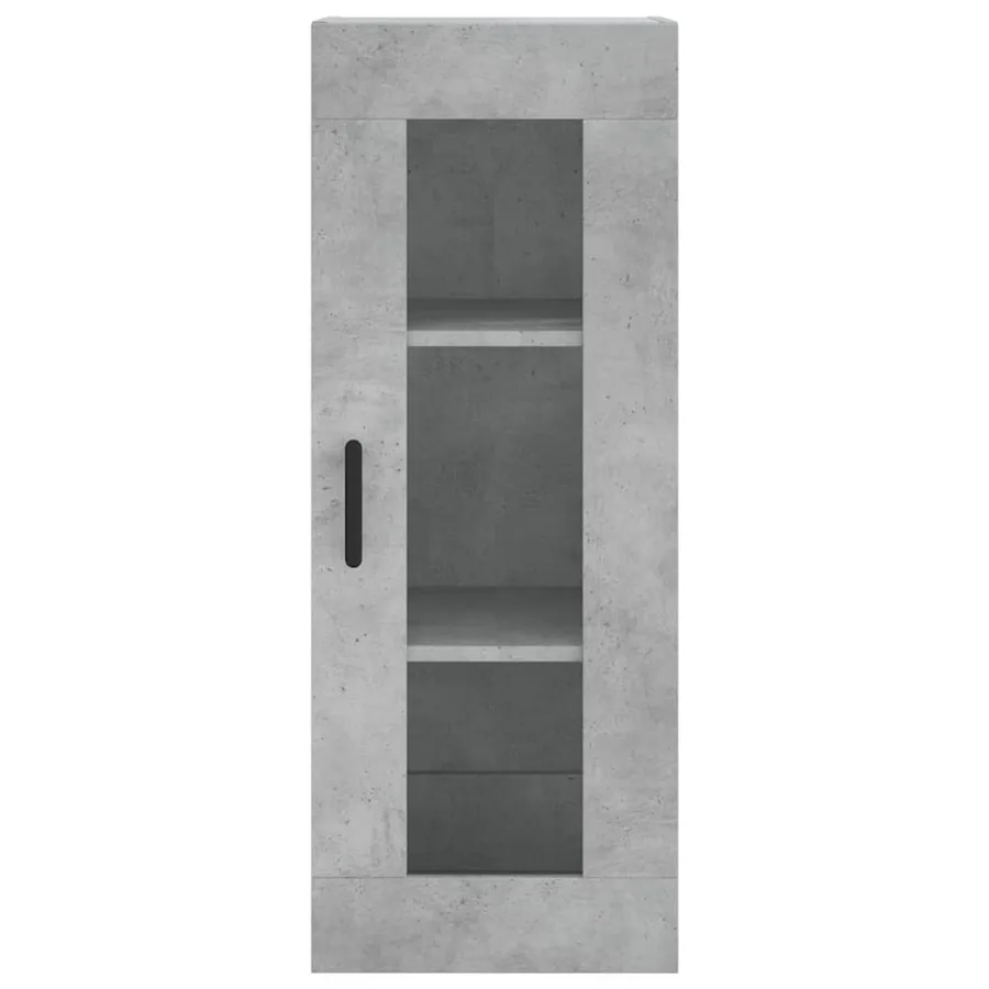 Armoire murale gris béton 34,5x34x90 cm - 7