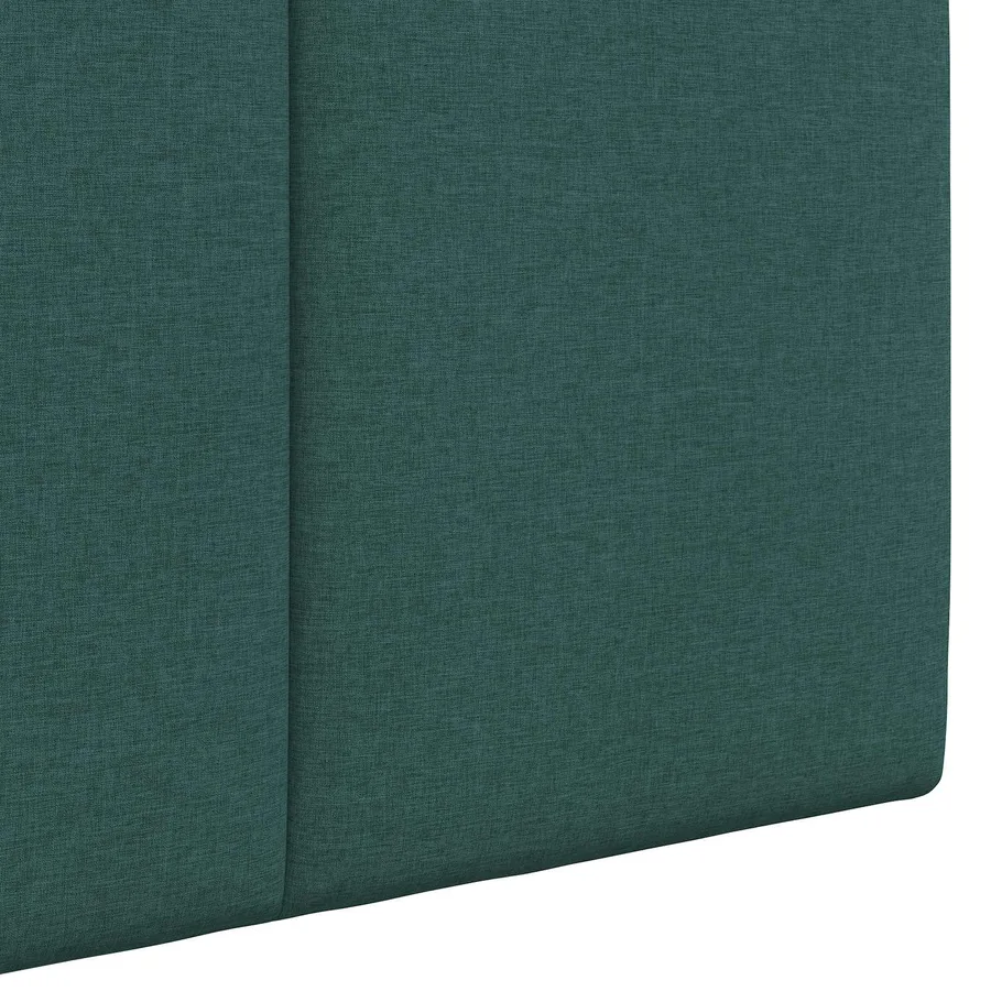 Tête de lit suspendue Avec lumière LED Vert foncé Tissu - 9