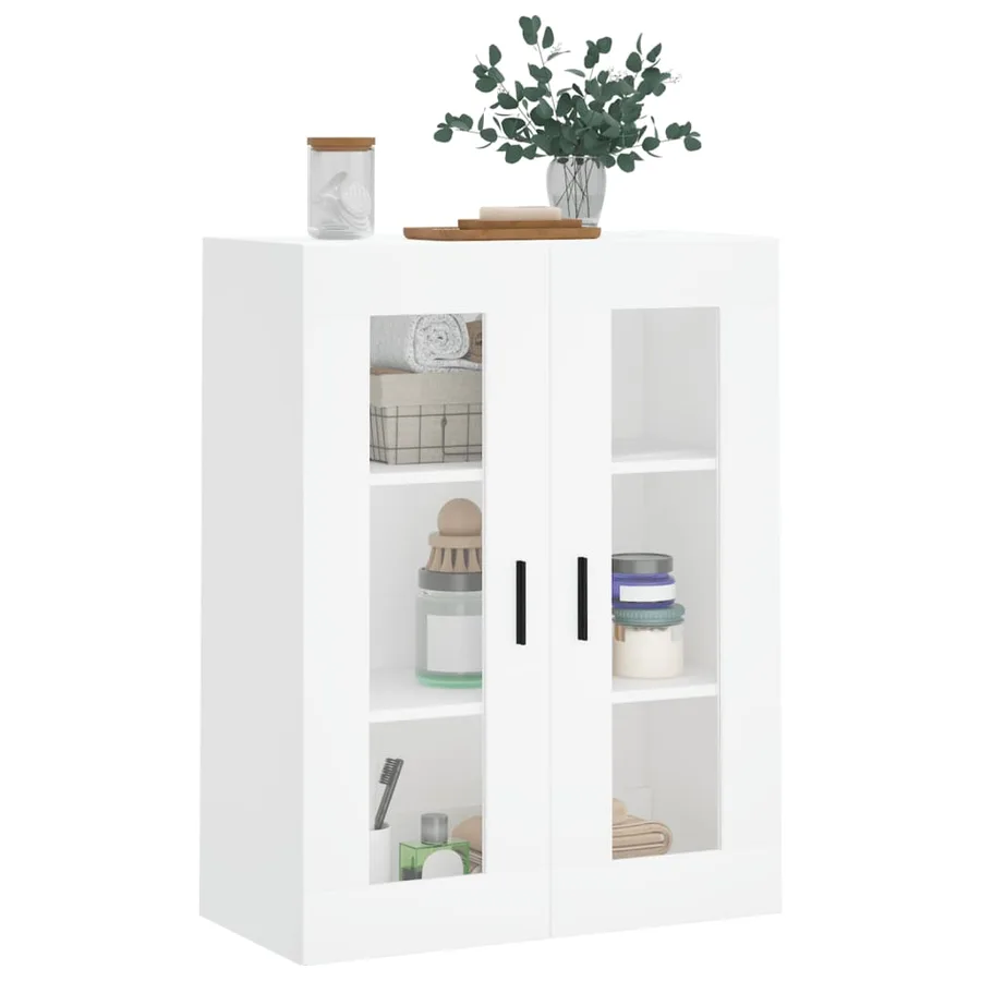 Armoire murale blanc 69,5x34x90 cm - 4