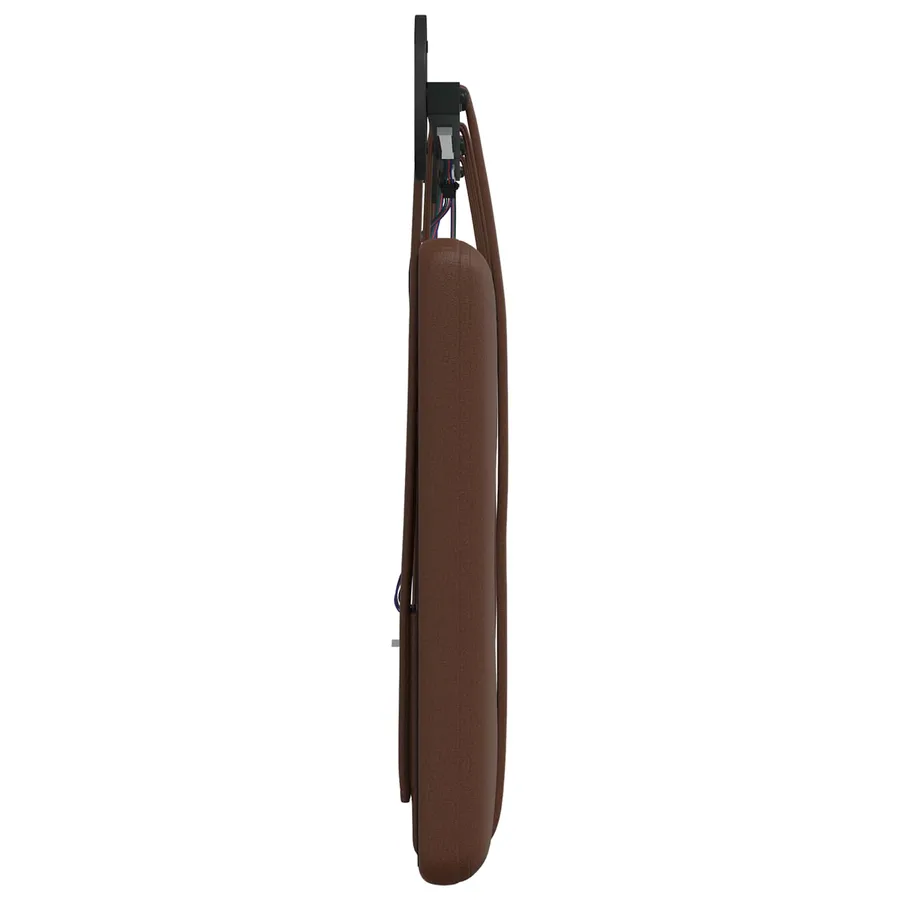 Tête de lit suspendue Avec lumière LED Marron Simili cuir - 7