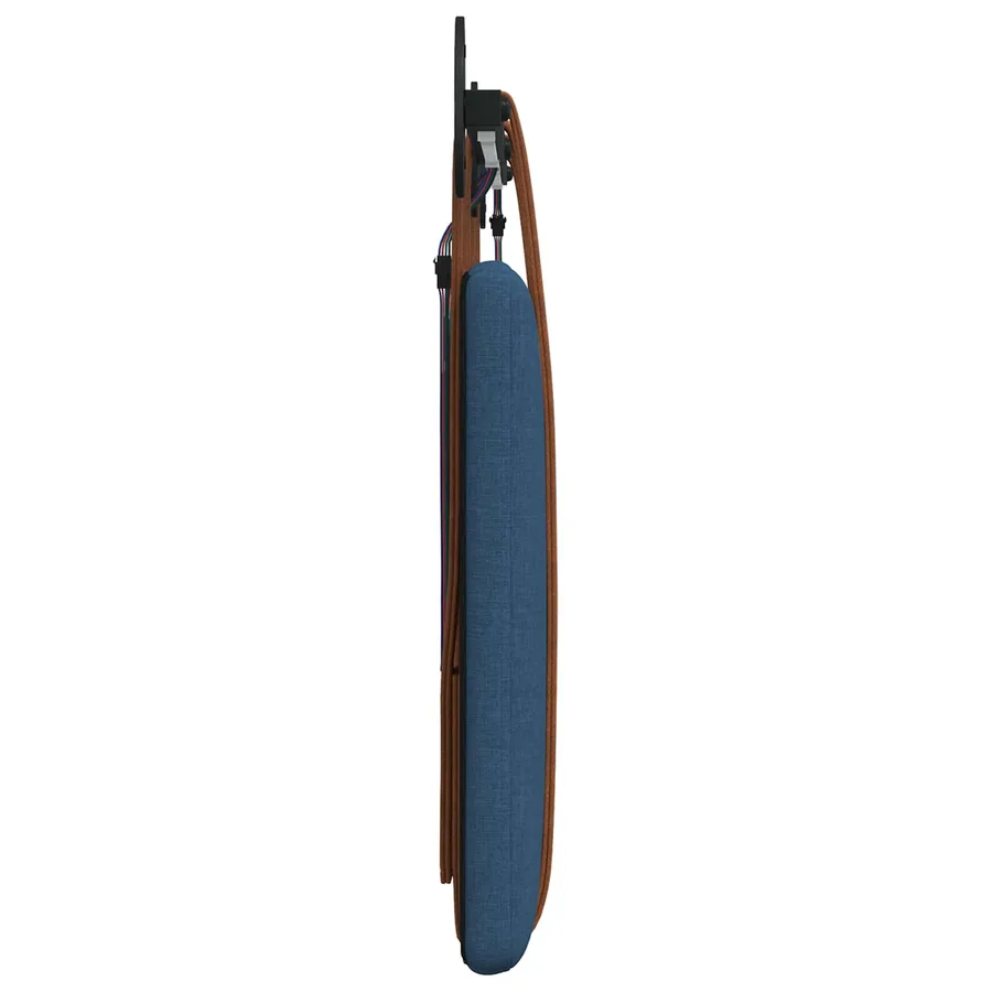 Tête de lit suspendue Avec lumière LED Bleu PU antique - 7