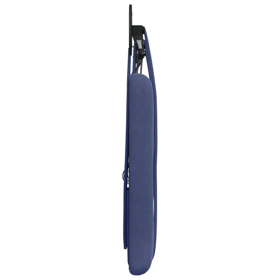Tête de lit suspendue Avec lumière LED Bleu police Velours - 7