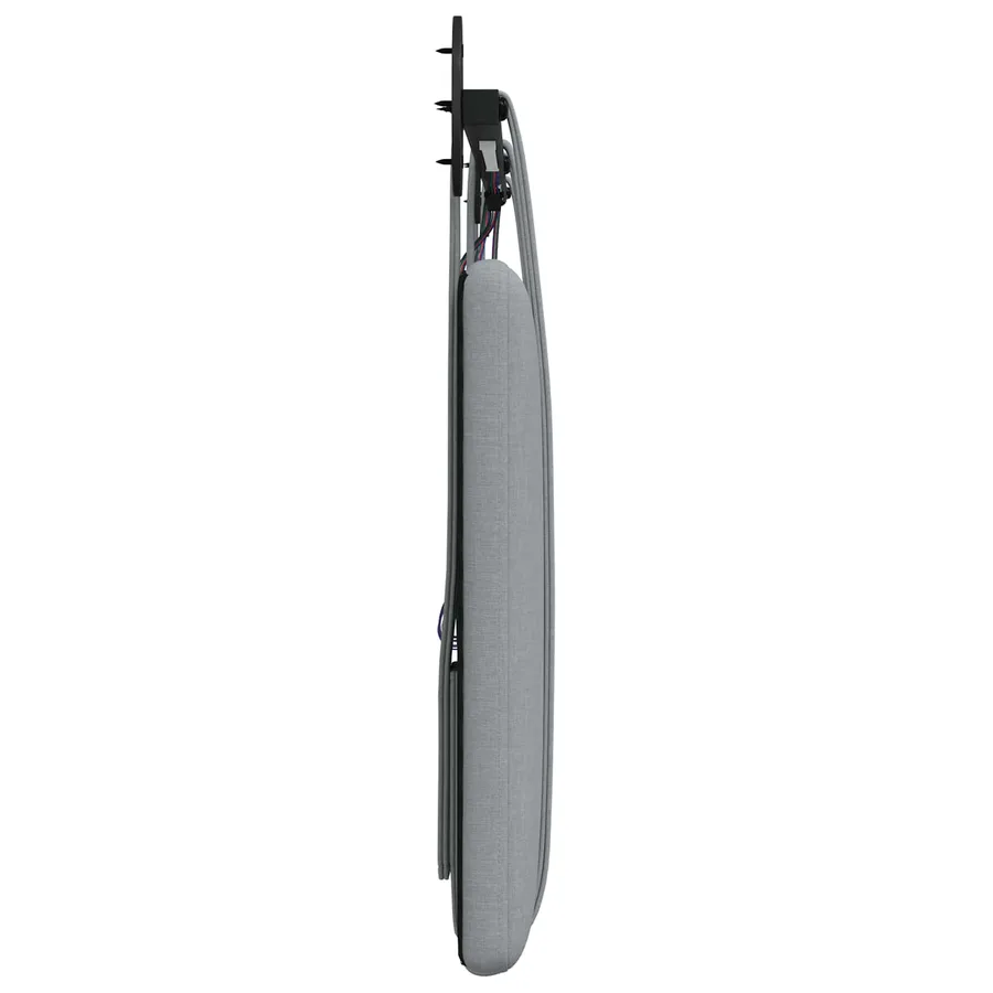 Tête de lit suspendue Avec lumière LED Gris clair Tissu - 7