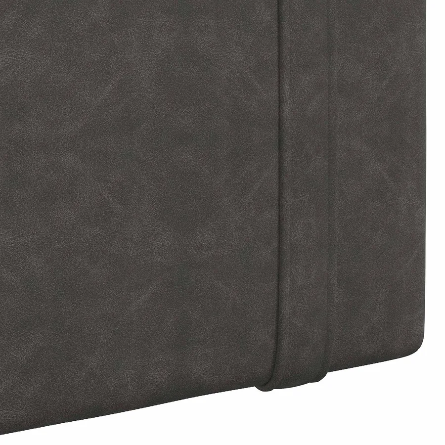 Tête de lit suspendue Avec lumière LED Noir PU antique - 9