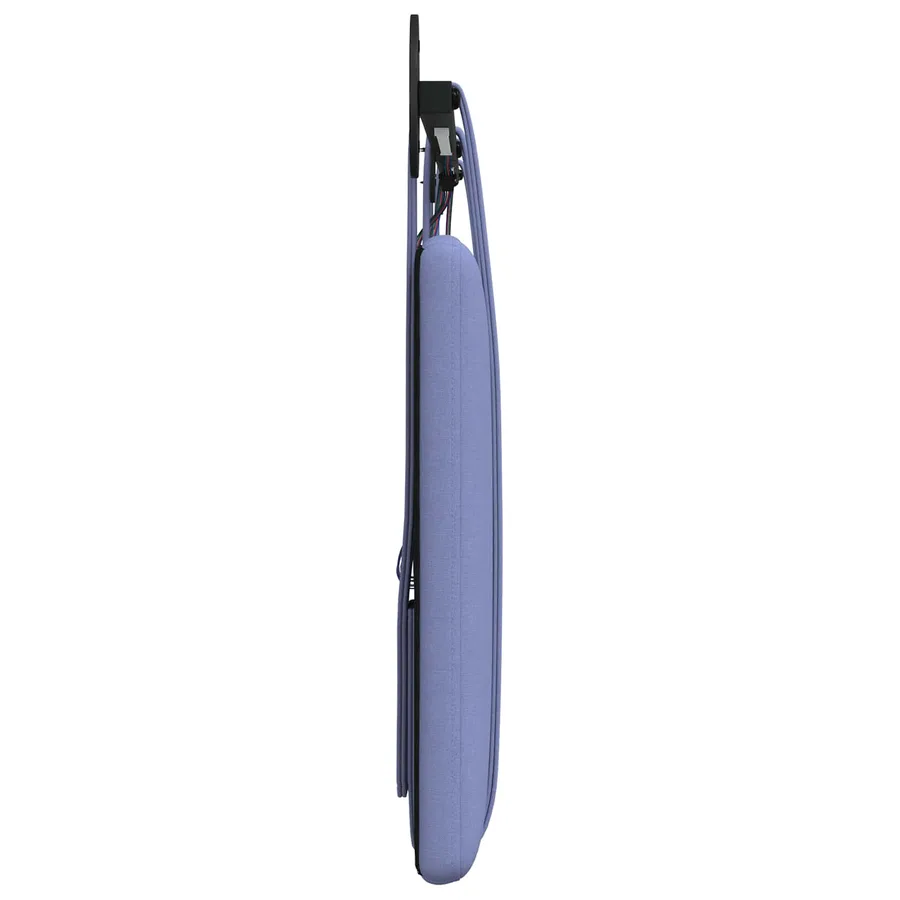 Tête de lit suspendue Avec lumière LED Bleu denim Tissu - 7