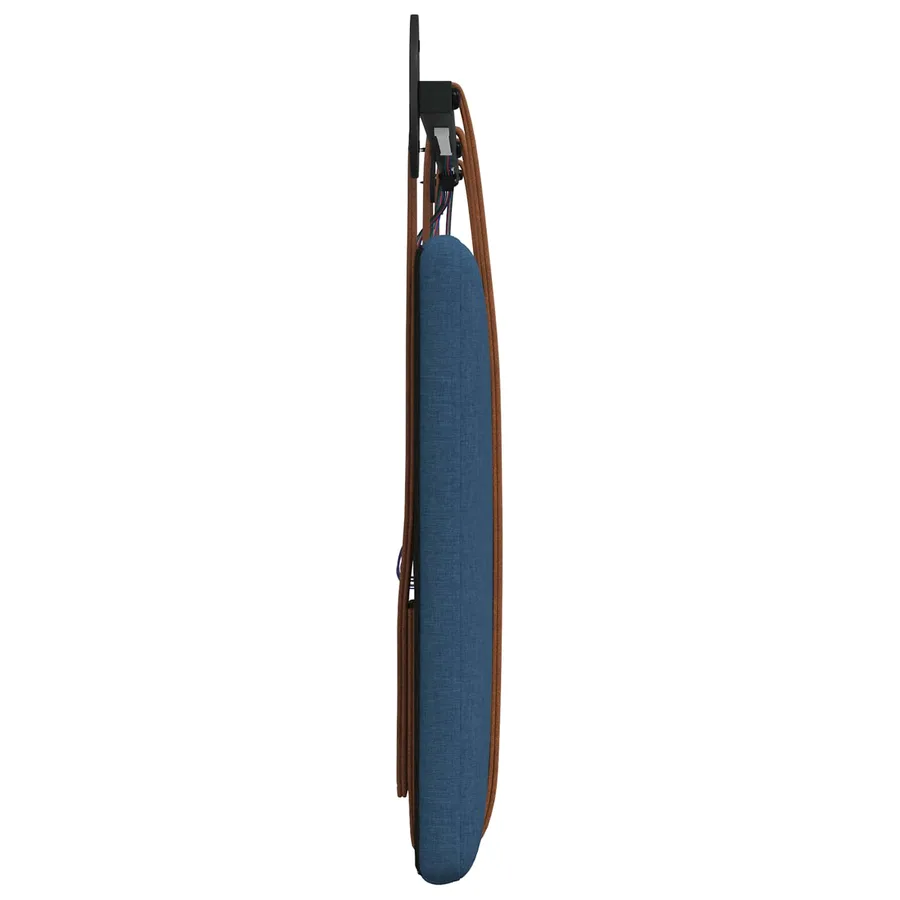Tête de lit suspendue Avec lumière LED Bleu PU antique - 7