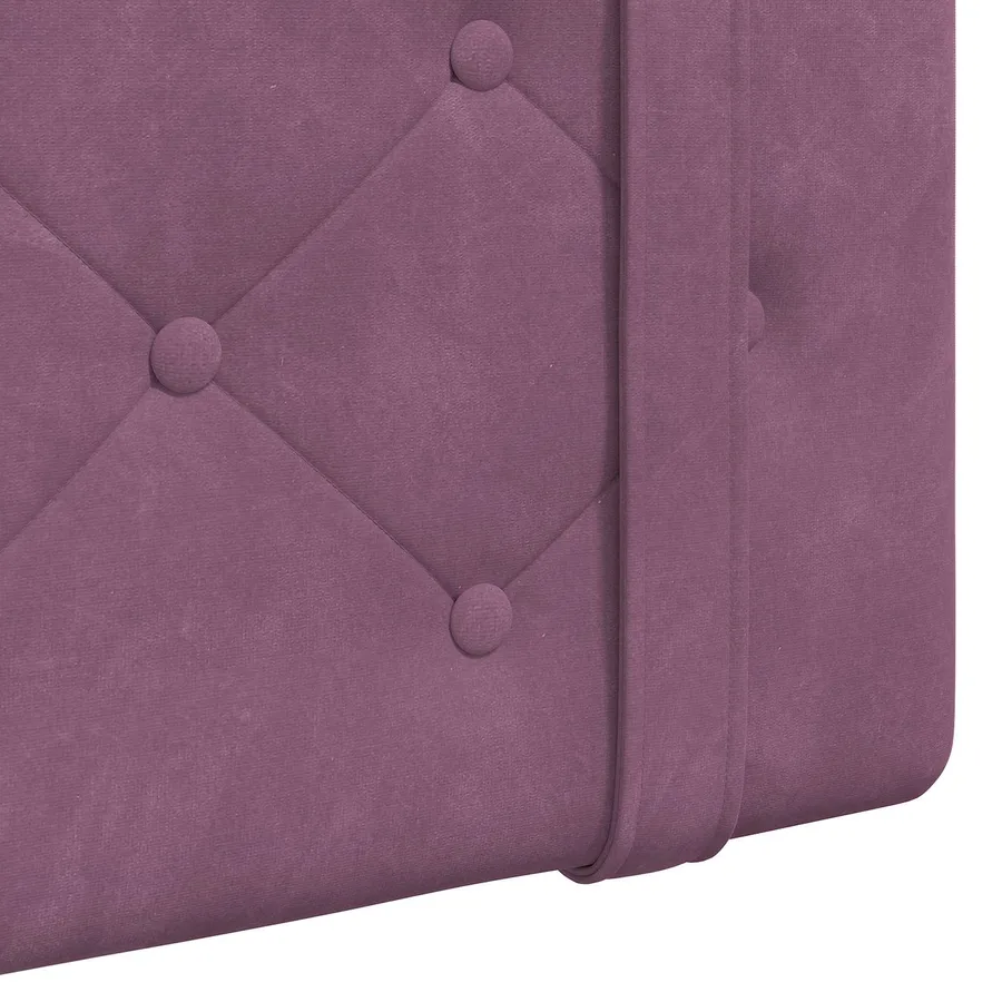 Tête de lit suspendue Avec lumière LED Pourpre Velours - 9
