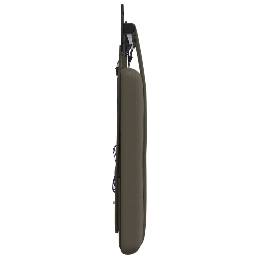 Tête de lit suspendue Avec lumière LED Gris Simili cuir - 7