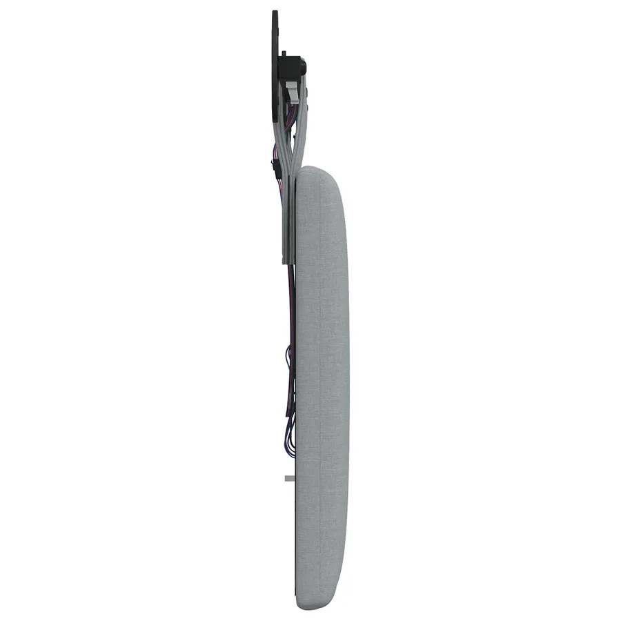 Tête de lit suspendue Avec lumière LED Gris clair Tissu - 7