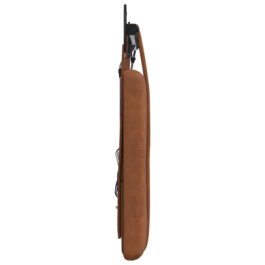 Tête de lit suspendue Avec lumière LED Marron PU antique - 7