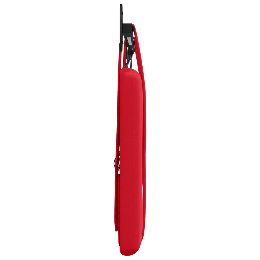 Tête de lit suspendue Avec lumière LED Rouge Simili cuir - 7