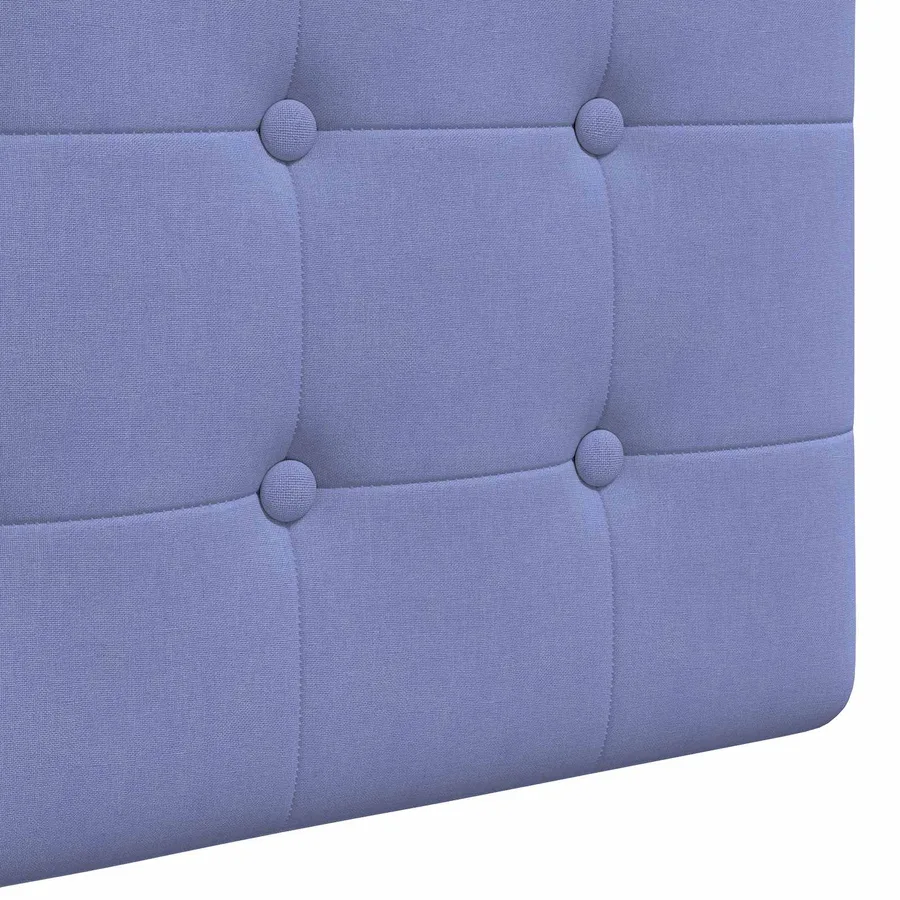 Tête de lit suspendue Avec lumière LED Bleu denim Tissu - 9
