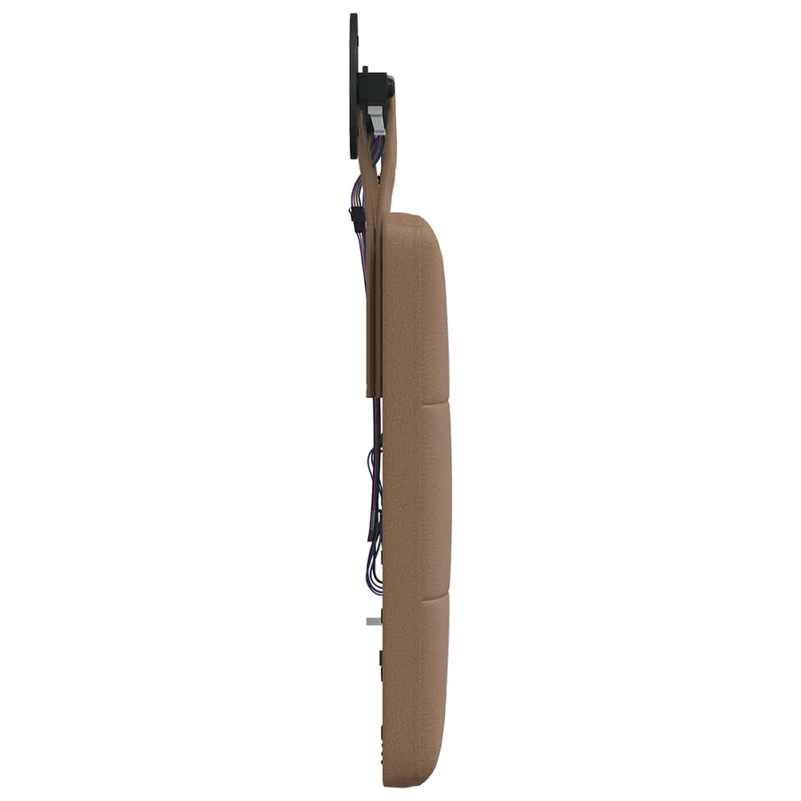 Tête de lit suspendue Avec lumière LED Cappuccino Simili cuir - 7