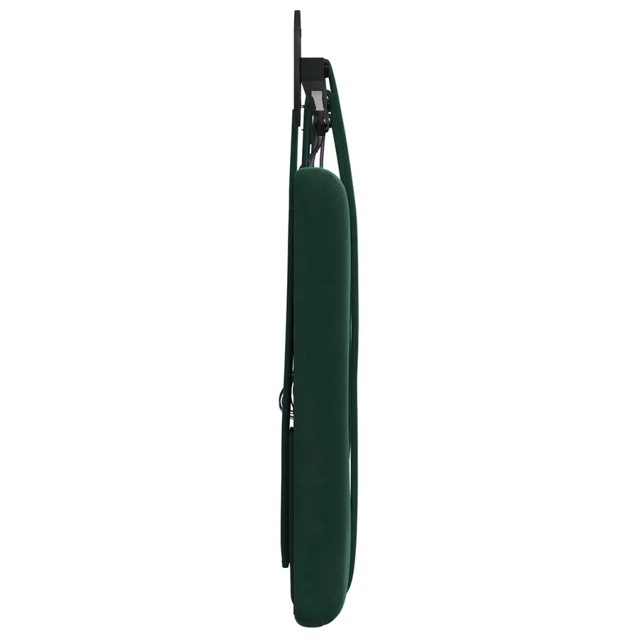 Tête de lit suspendue Avec lumière LED Vert foncé Velours - 7