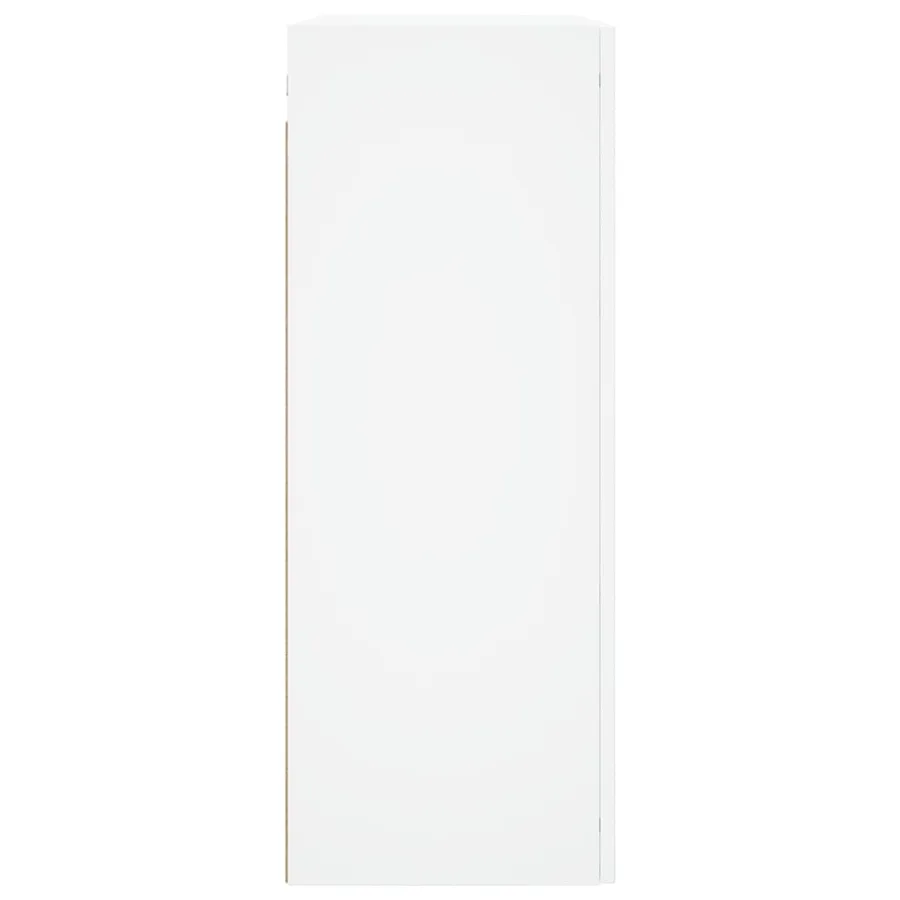 Armoires murales 2 pcs blanc bois d'ingénierie - 7